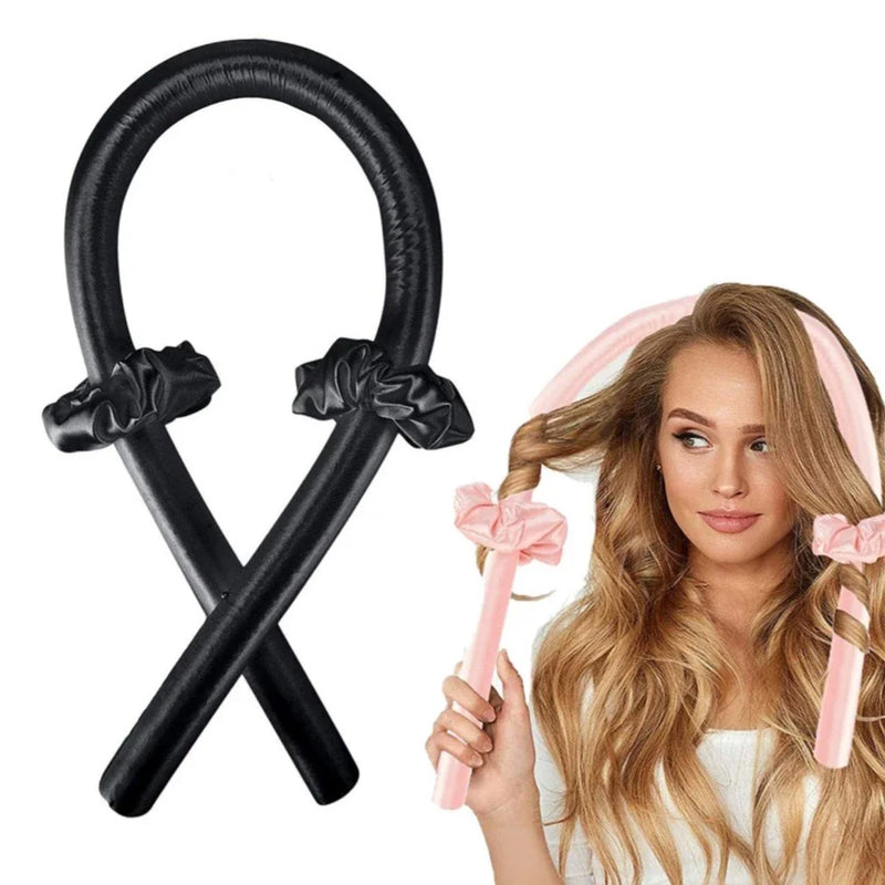 Kit Modelador de Cachos em Cetim (Heatless Curls) + Scrunchies