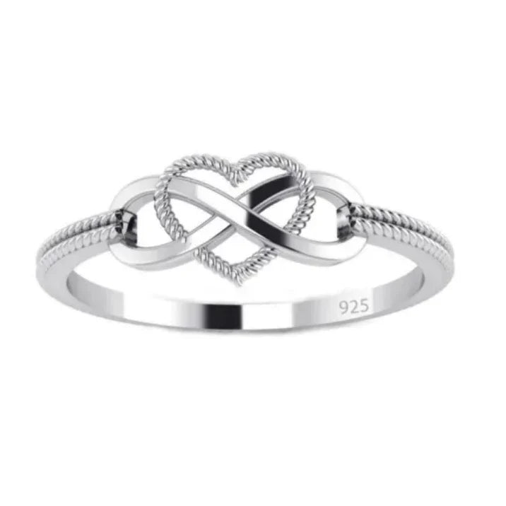 Anel Infinito Amor em Prata 925