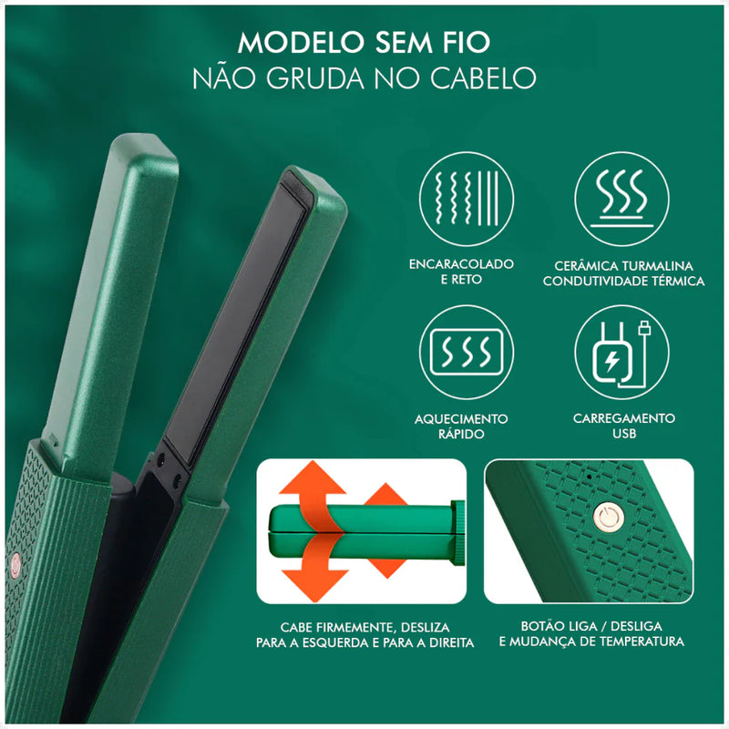 Mini Chapinha USB Recarregável Portátil