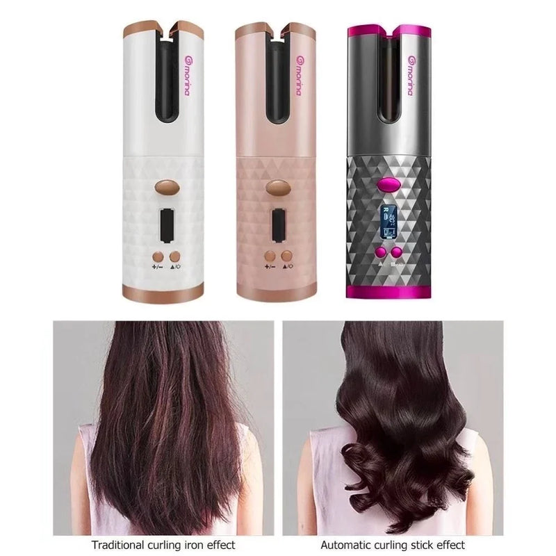 Modelador de Cabelo Automático Sem Fio