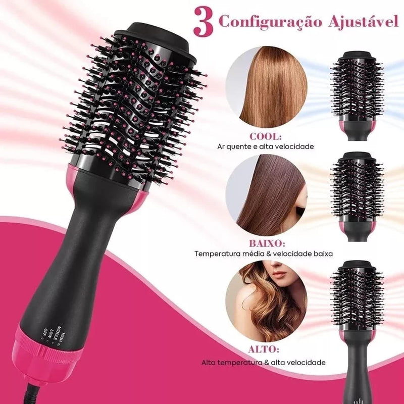Escova Secadora Alisador 3 em 1 Hair Styler FANG – 110V